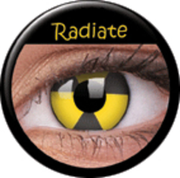 ColourVue Crazy šošovky - Radiate (2 ks ročné) - nedioptrické