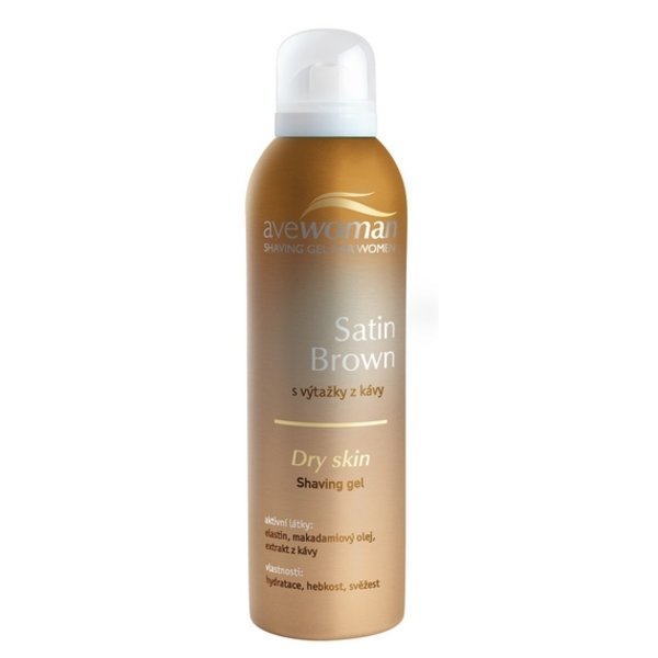 AVEWOMAN Satin brown - gél na holenie pre ženy 150 ml